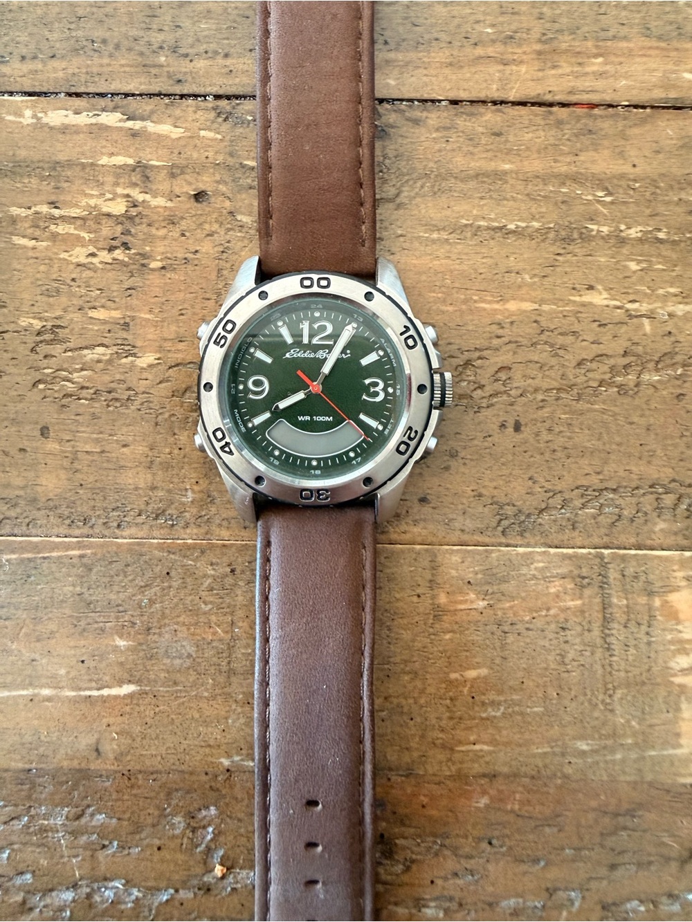 Eddie Bauer Watch with Weather Resistant Leather